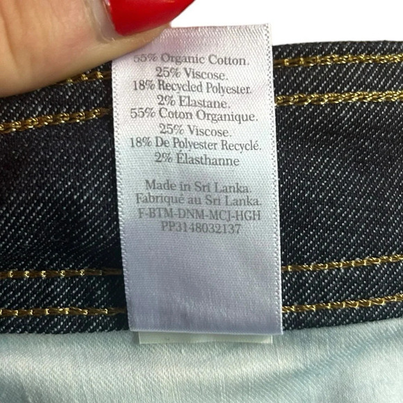 EVERLANE The Way High Skinny Jeans Size 28 Crop Dark Wash NWT High Waist Stretch - Picture 15 of 15